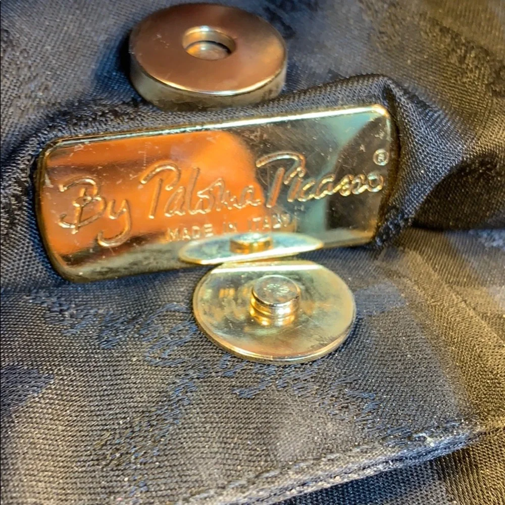 Paloma Picasso Made in Italy leather EVC rare bag